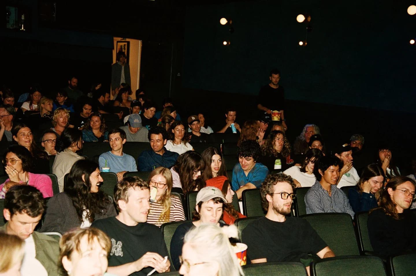 Audience seated in a cinema