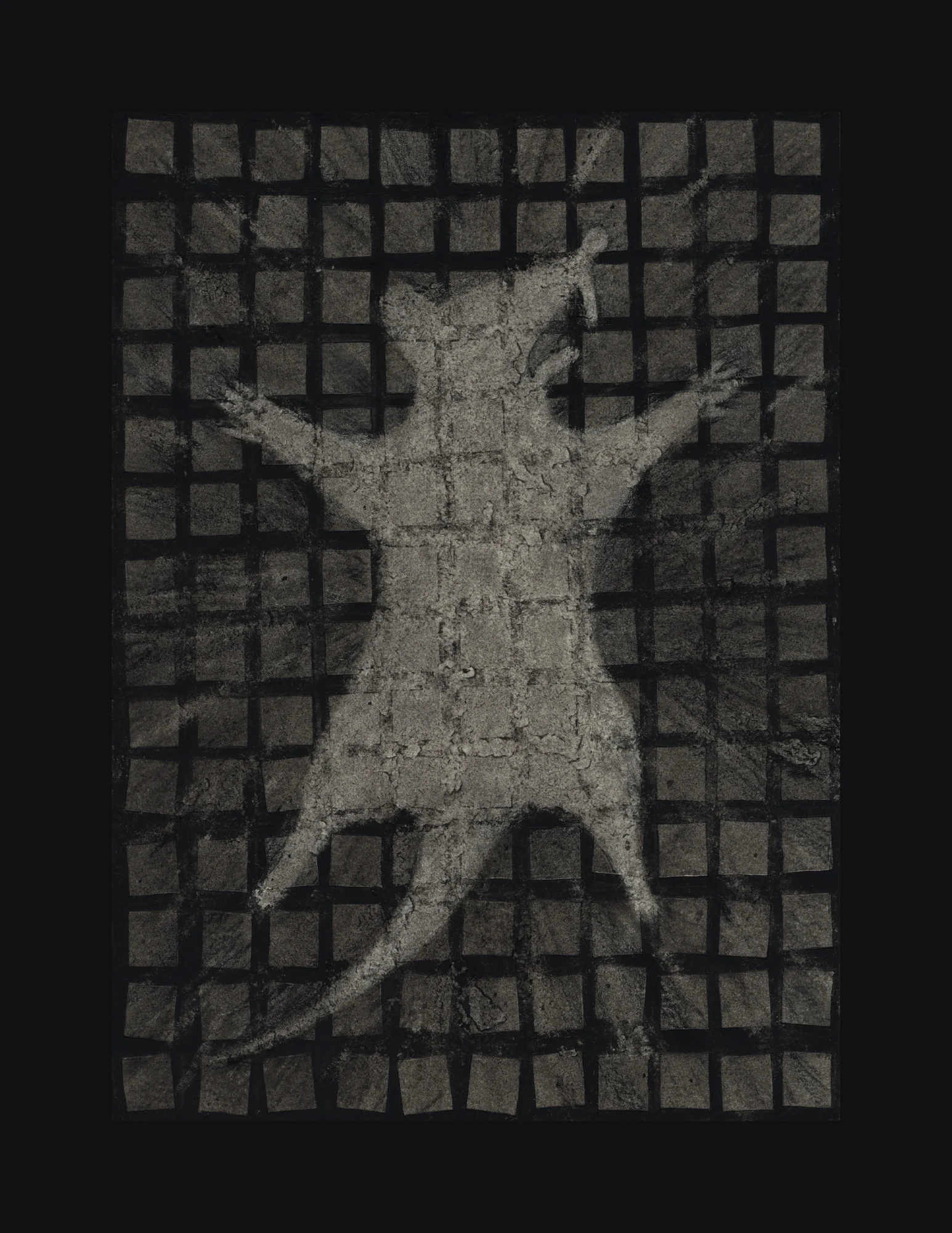 Kane Abolafia, Rat. Charcoal, ink, colored pencil, 8.5 × 11 inches.