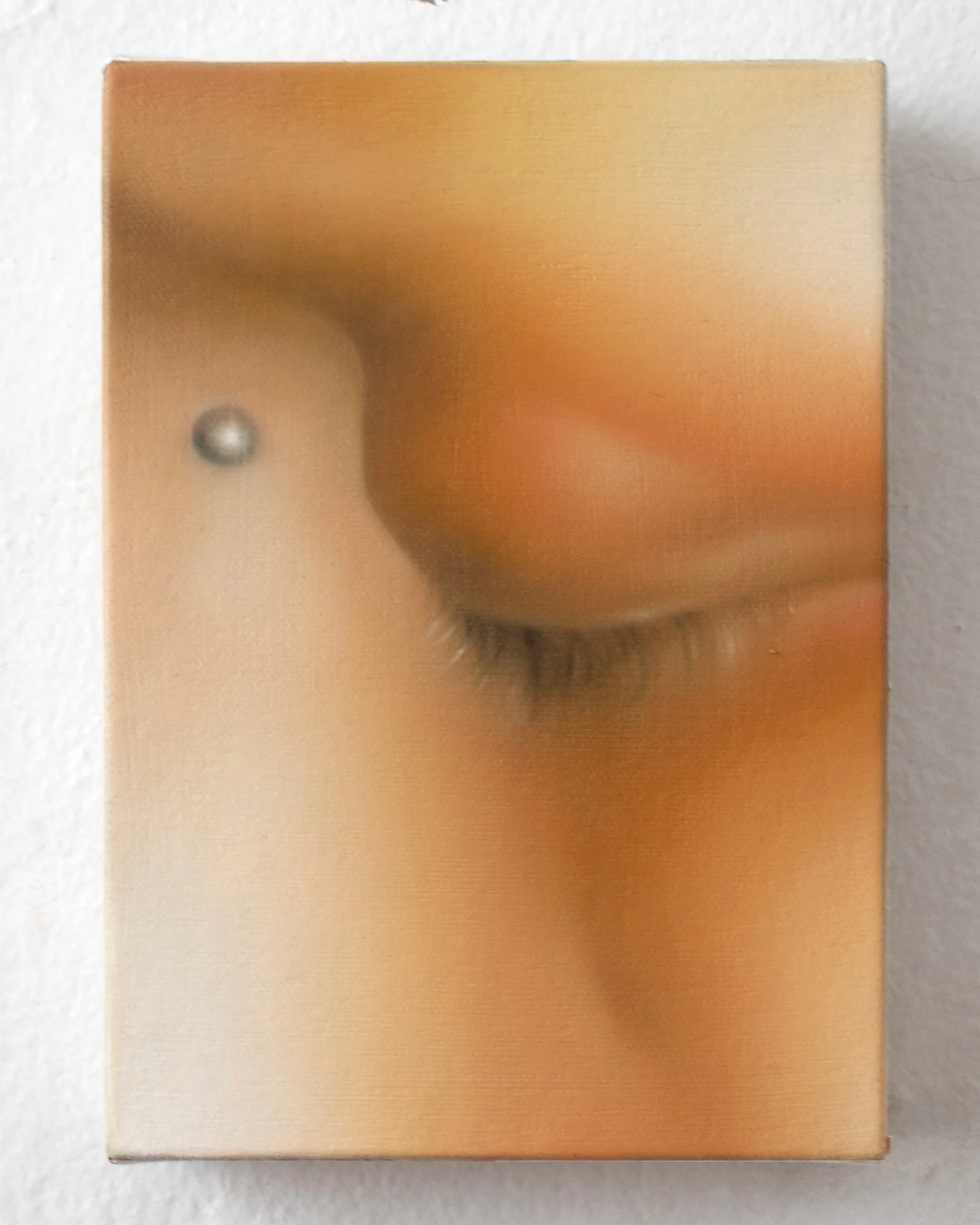 Alejandra Moros, Mi Oracion aka It Lasts Forever and Then It’s Over, 2025. Oil on canvas, 5 × 7 inches.